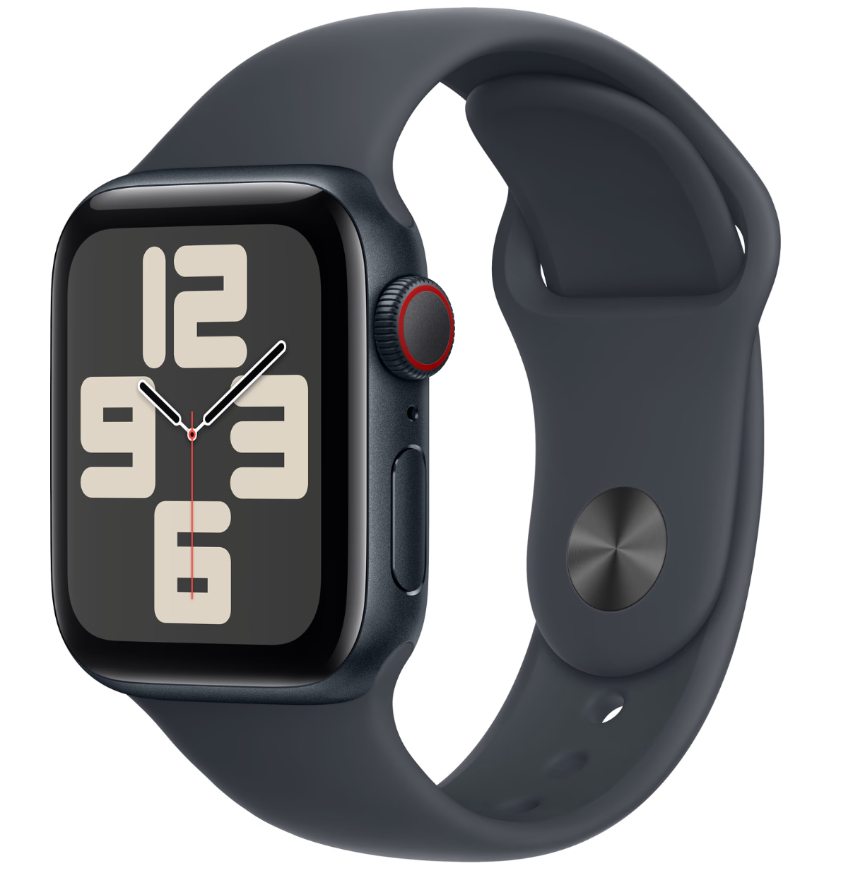 Apple Watch SE (2024) 4G 40mm Midnight Sportband M/L