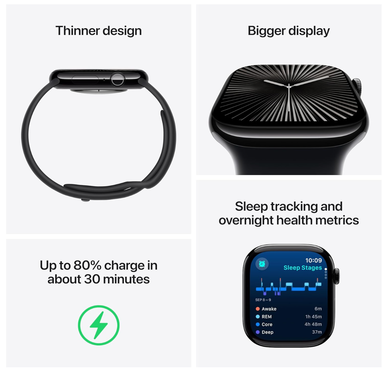 Apple Watch Series 10 GPS + Cellular 46mm Titanium Case met Milanese Loop - M/L Beige