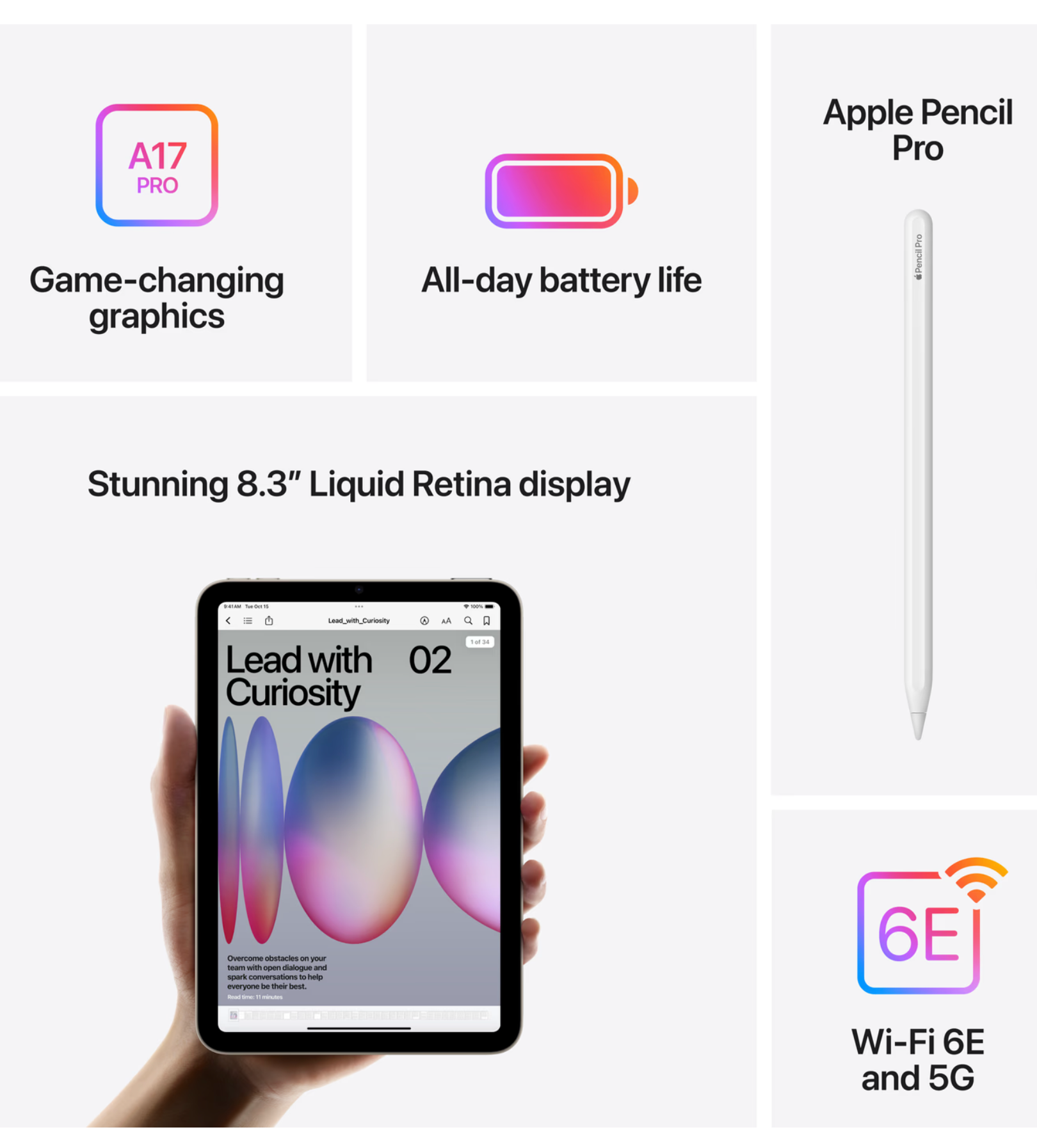 Apple iPad Mini (2024) 128GB Wifi + 5G Space Gray
