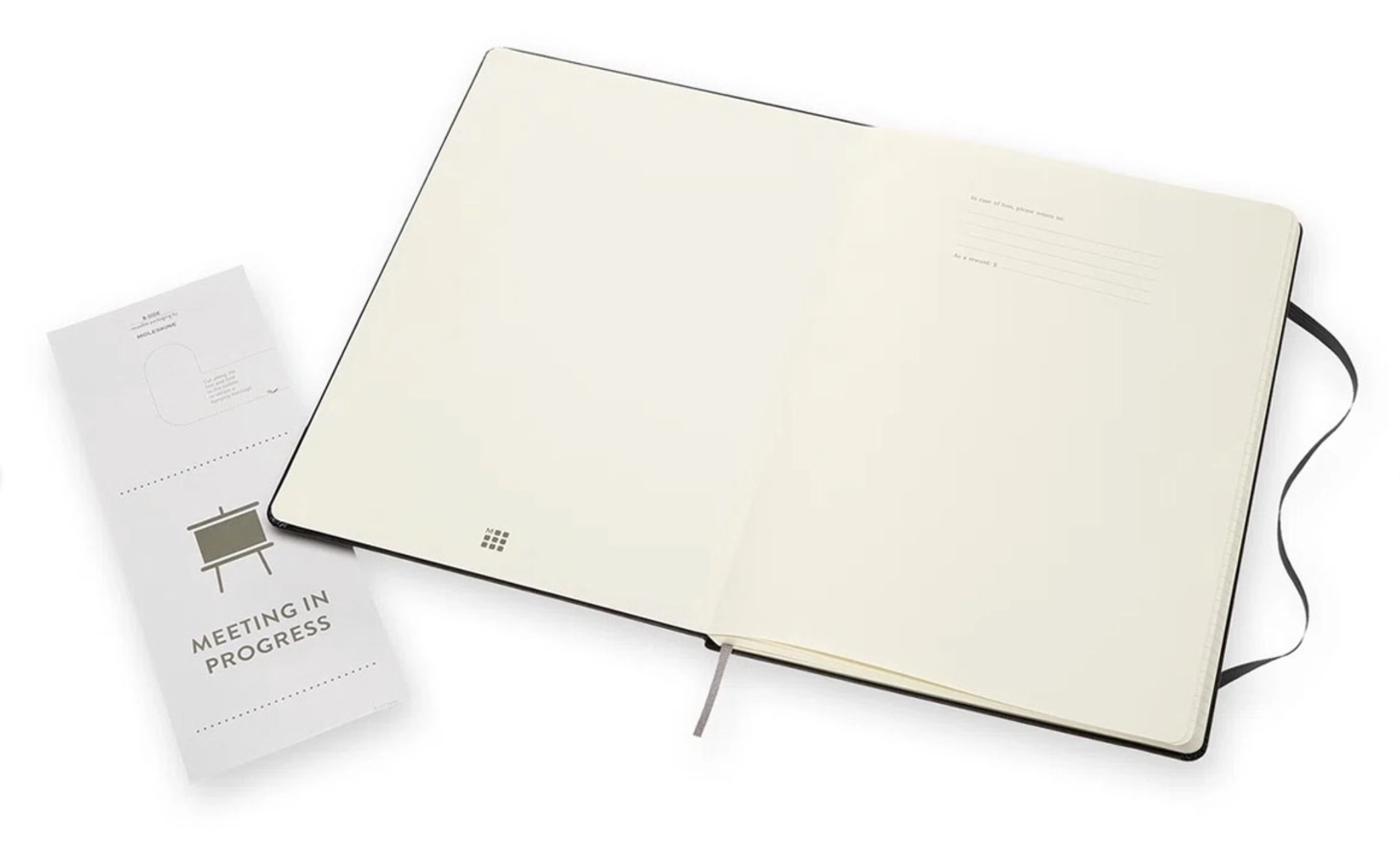 Moleskine notitieboek professional,  ft A4, gelijnd, harde cover, 189 blad, zwart