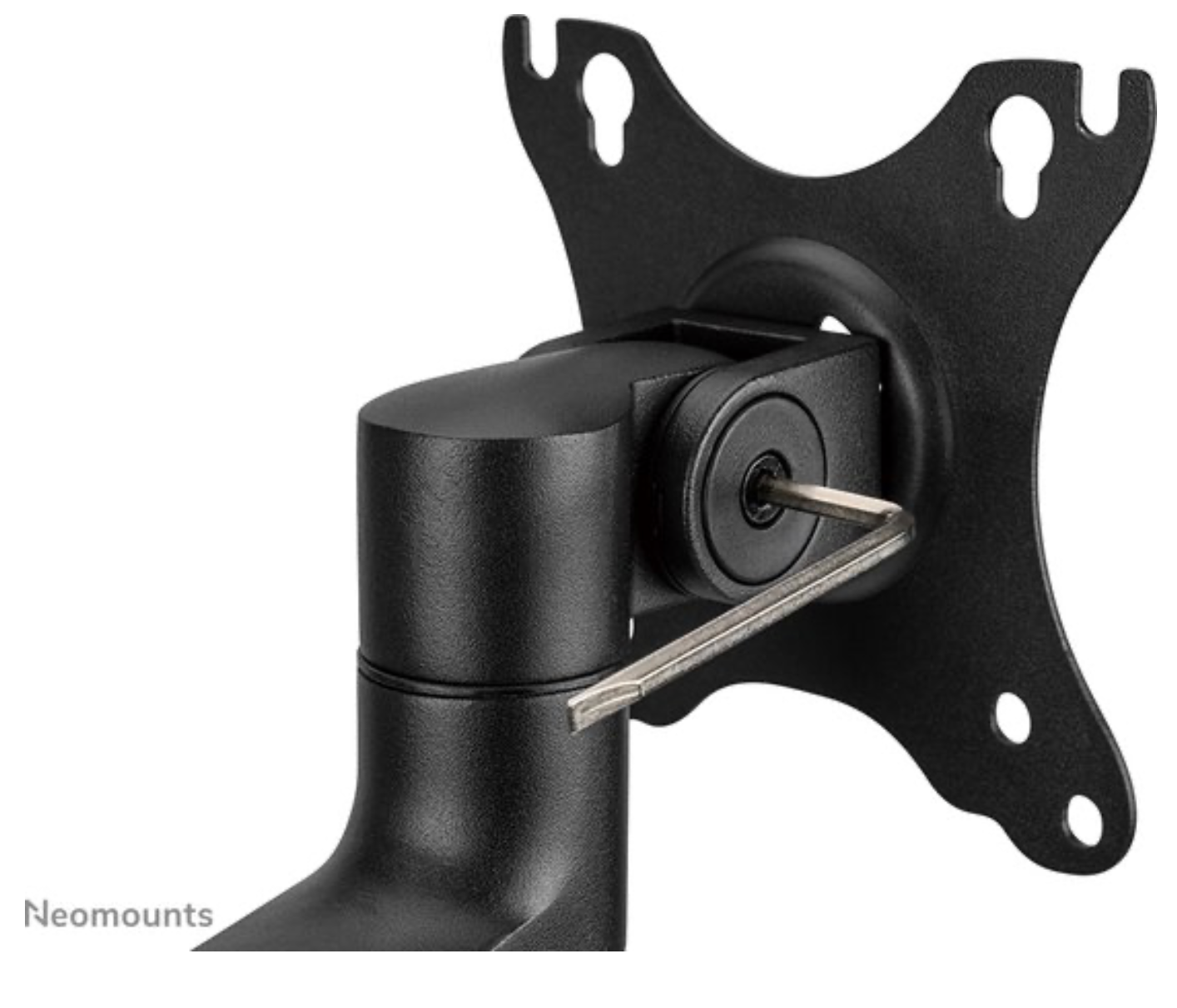 NeomountsNEXT Lite DS60-425BL2 Monitorarm 2 schermen - 17-27" - 0-8 kg/scherm - ruimtebesparend T-Rex model - 100% plasticvrije verpakking - zwart