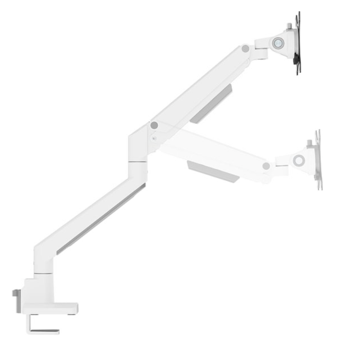 Neomounts DS70-250WH2 Monitorarm 17-32" - gasveer - Topfix - 180°-stop