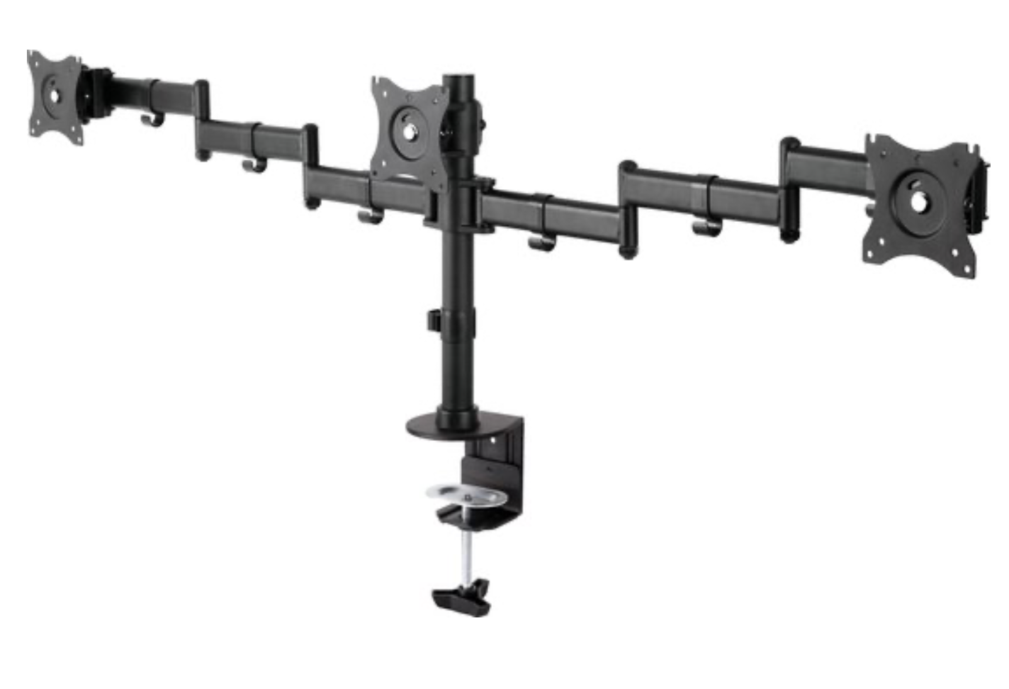 Neomounts NM-D135D3BLACK Monitorarm 3 schermen - 10-27" - 0-8 kg/scherm - zwart