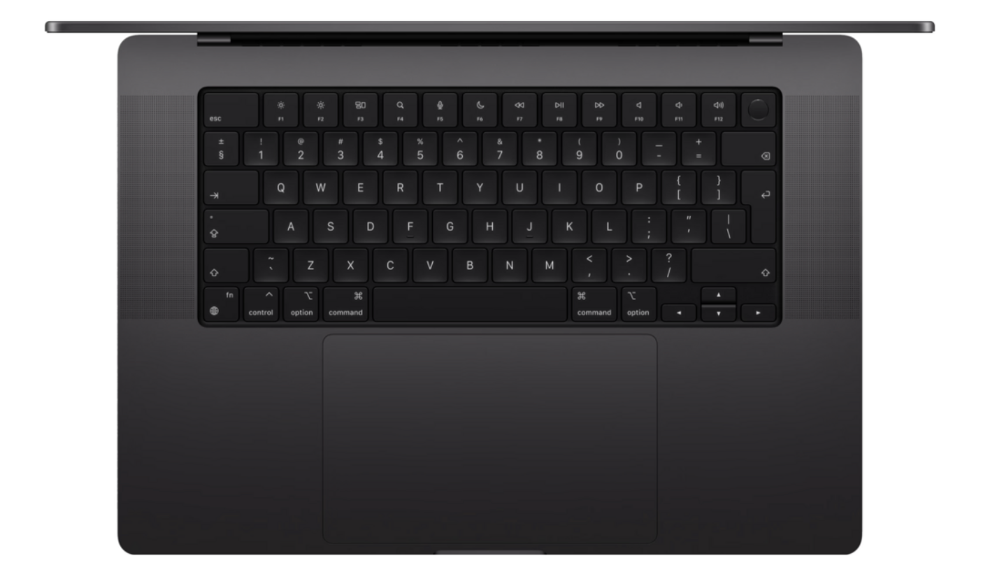 Apple MacBook Pro (2024) 16" M4 Pro 14‑core CPU, 20‑core GPU, 24GB ram, 512GB opslag, NANO-Display, Zwart QWERTY