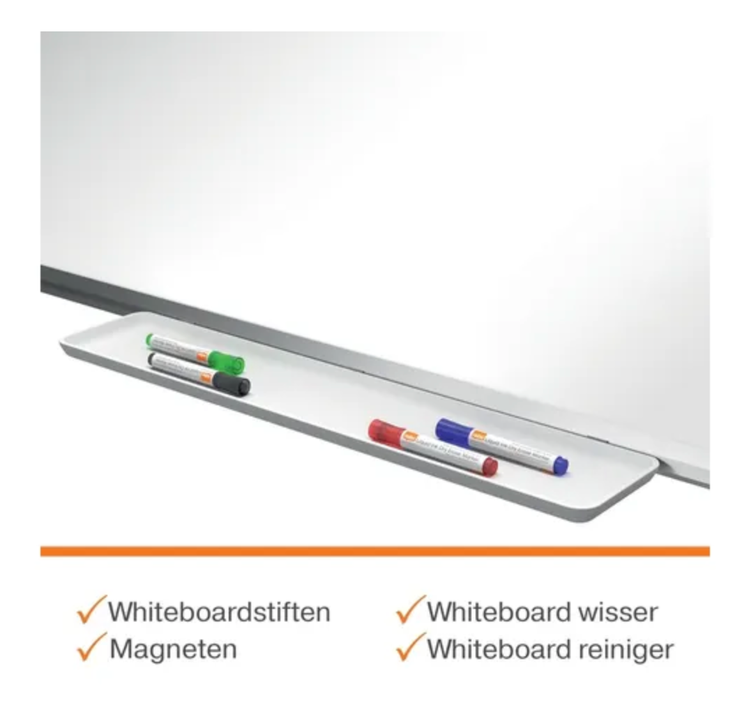 Nobo Premium Plus Widescreen magnetisch whiteboard, emaille, ft 89 x 50 cm