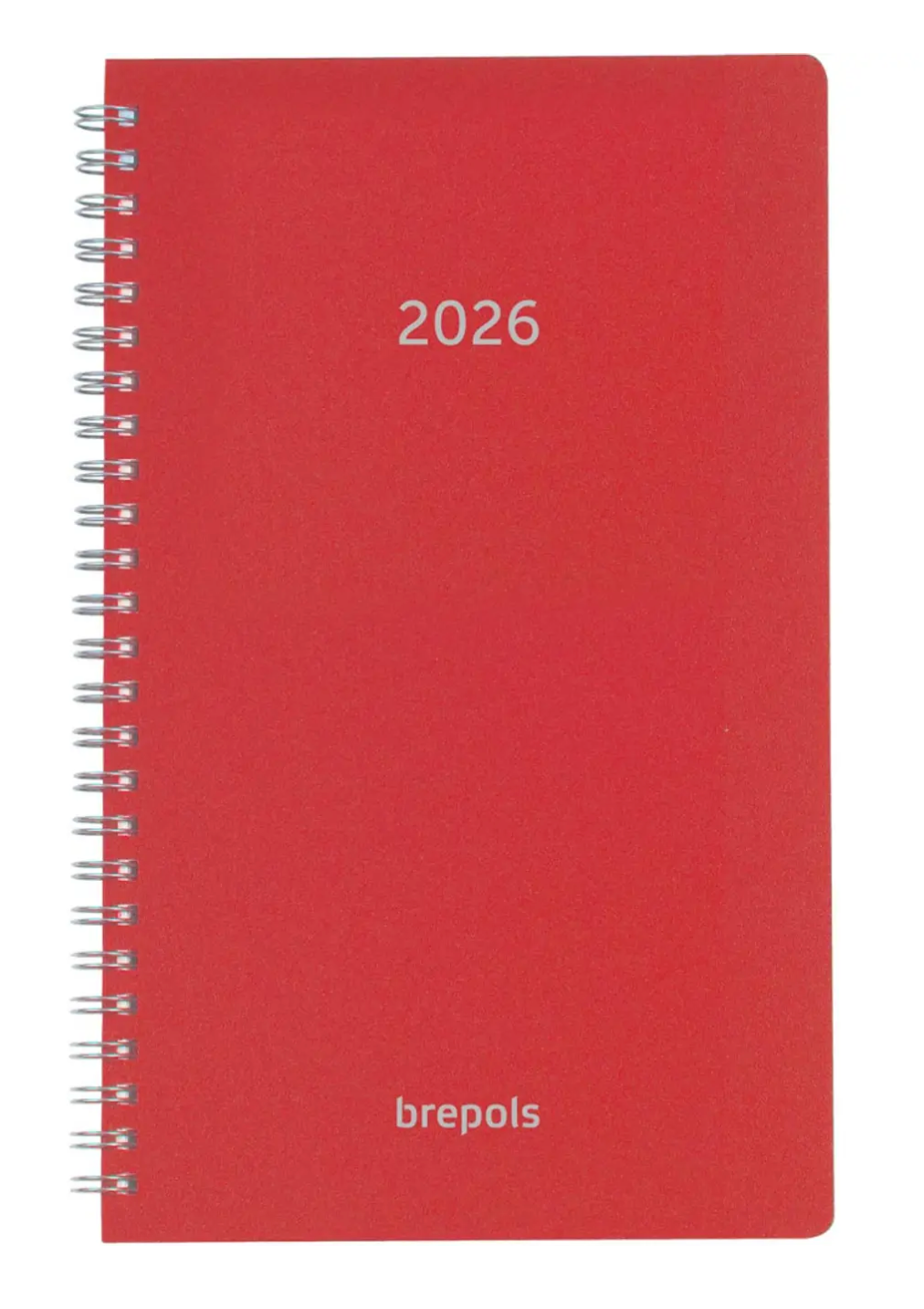 Brepols agenda Breform Polyprop 6-talig, rood, 2026