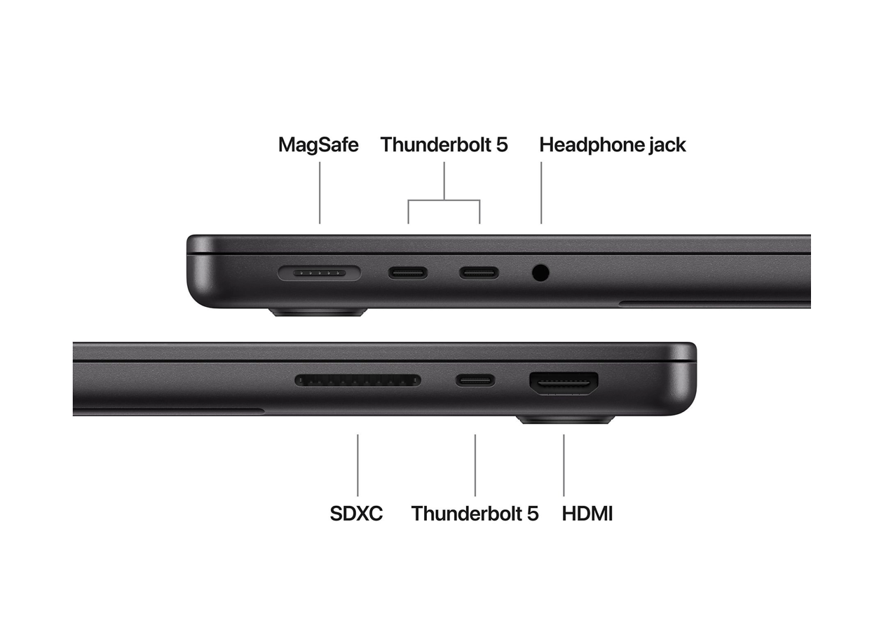 Apple MacBook Pro (2026) 14inch M5 (10CPU/10GPU) 32GB 1TB Space Black QWERTY