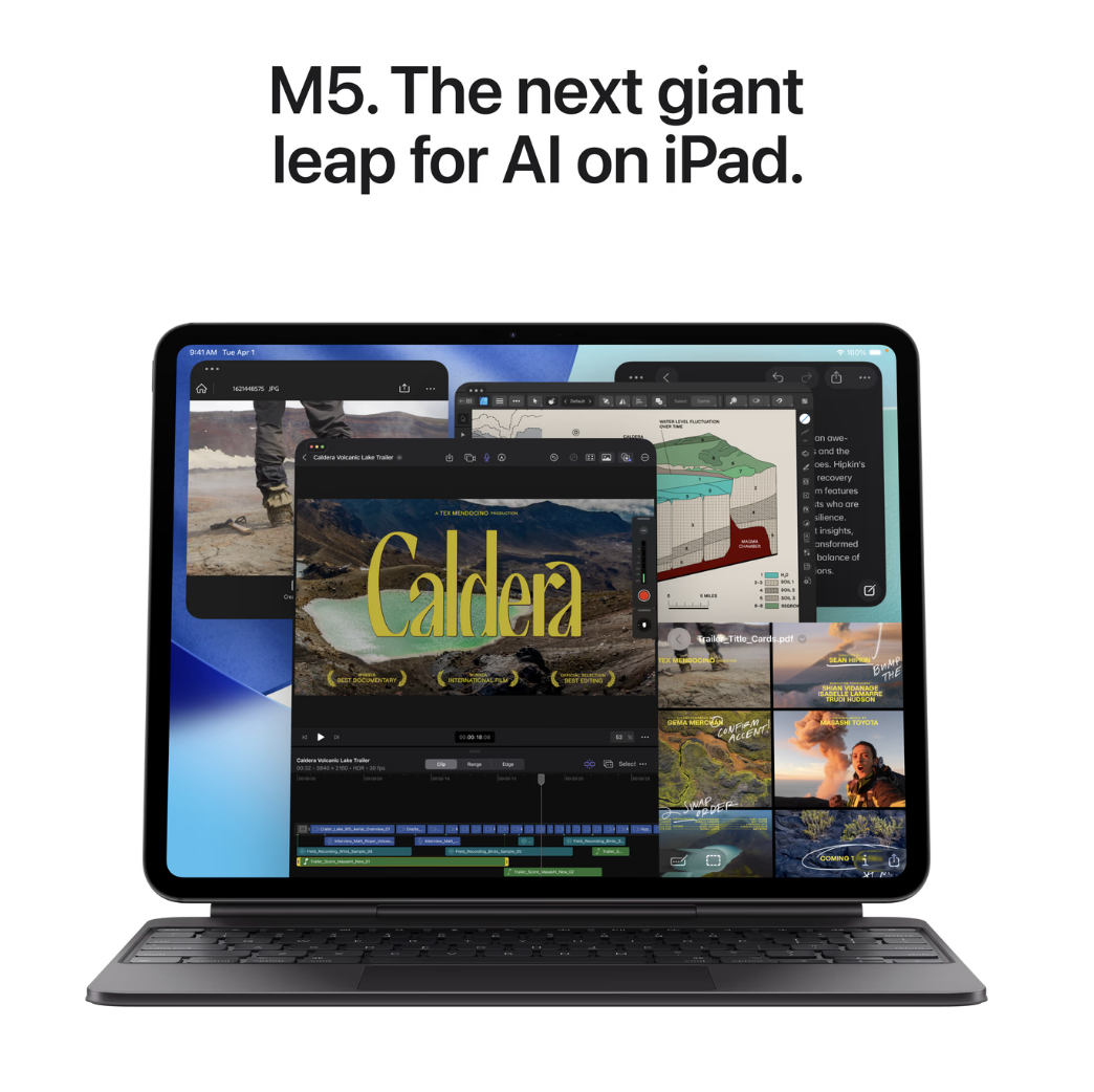 Apple iPad Pro (2025) 11", glas met nanotextuur, Wi-Fi, 1TB opslag Zwart