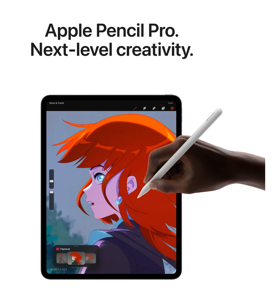 Apple iPad Pro (2025) 13", glas met nanotextuur, Wi-Fi, 1TB opslag Zilver