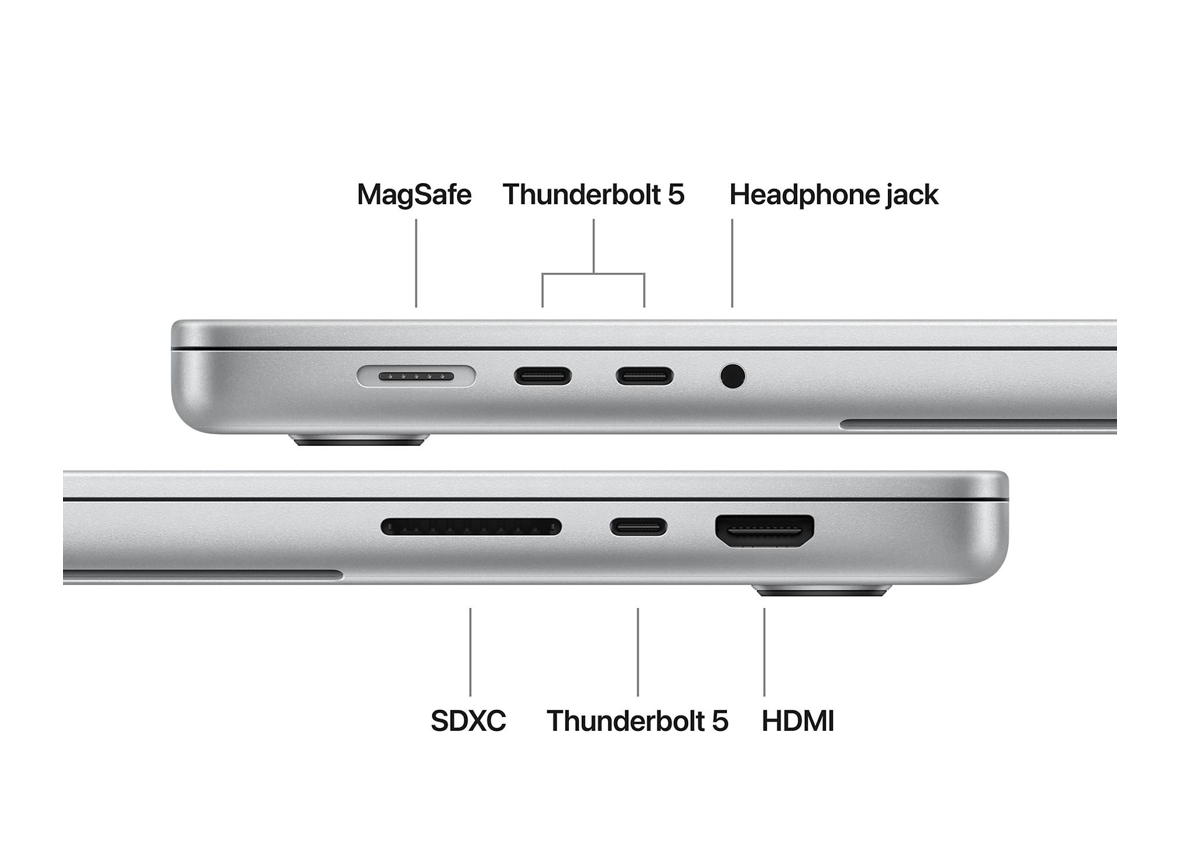 Apple MacBook Pro (2026) 16inch  M5 Max (18CPU/32GPU) 36GB 2TB Silver QWERTY