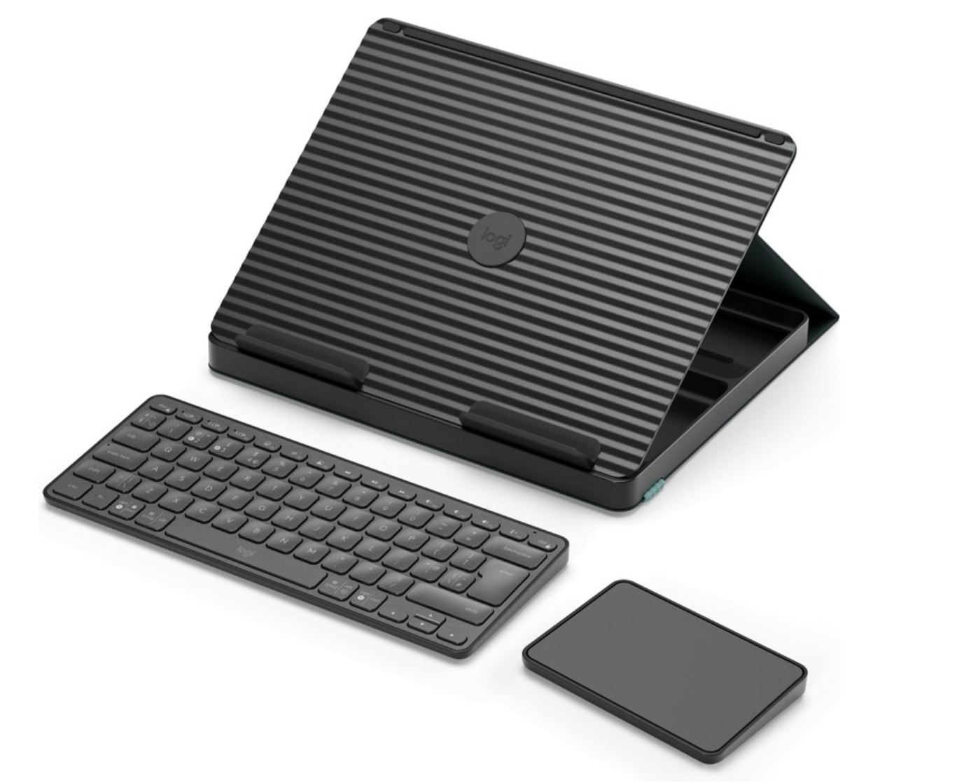 Logitech Casa QWERTY Brits Engels Bluetooth Grijs