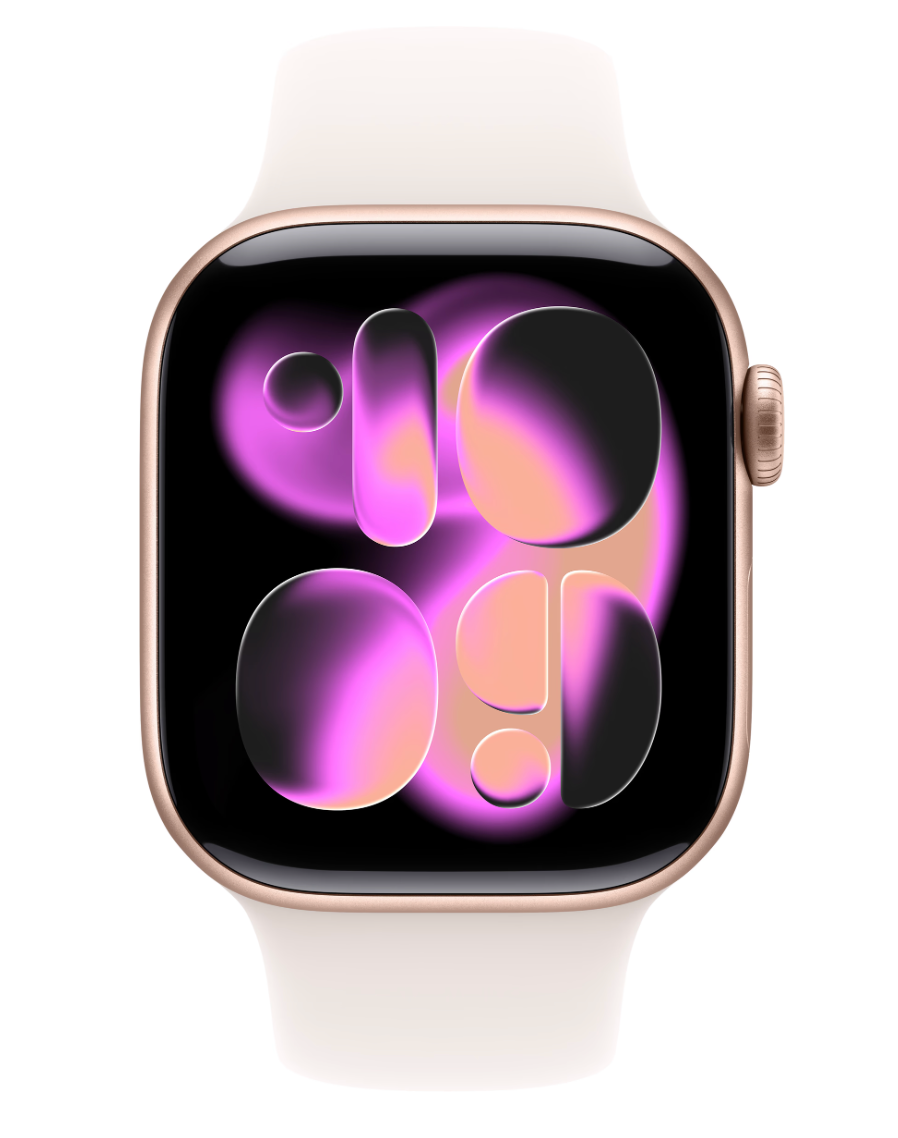 Apple Watch Series 11 Cellular 42mm Rosegoud Sportband S/M