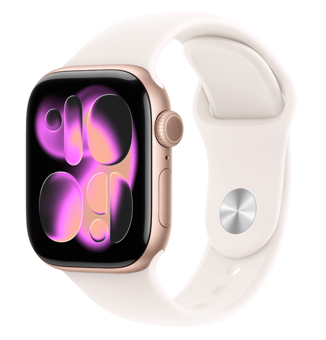 Apple Watch Series 11 Cellular 42mm Rosegoud Sportband S/M