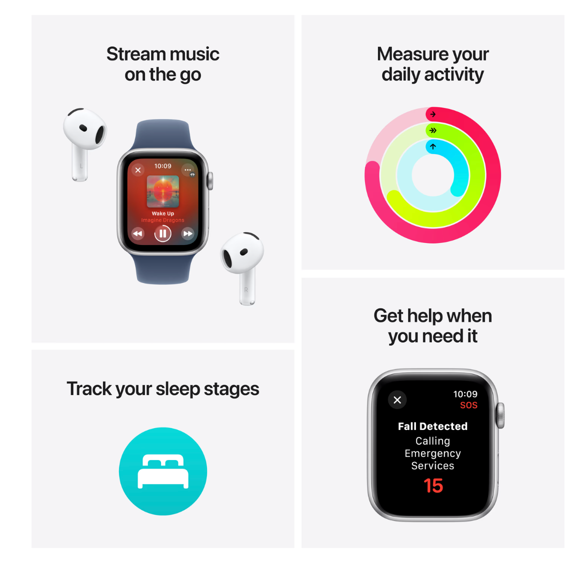 Apple Watch SE (2024) 4G 40mm Starlight Sport Loop