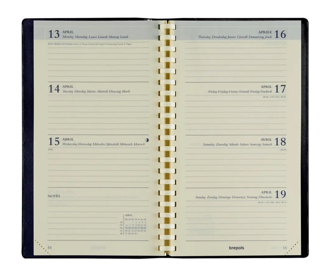 Brepols Interplan Seta, bordeaux, 2026