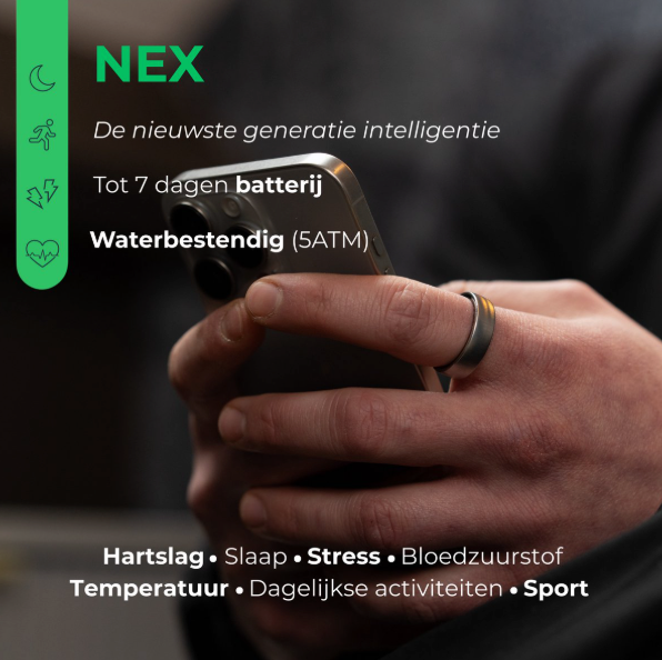 NOLATR Smart Ring NEX Gold Size 10