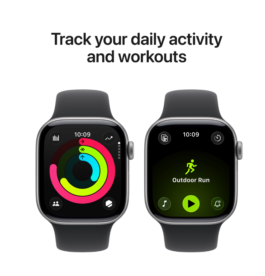 Apple Watch Series 11 42mm Grijs Sportband S/M