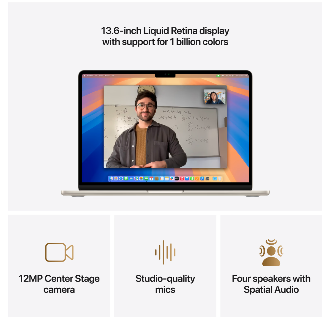Apple MacBook Air 13 inch (2025) M4 (10 CPU/8 GPU) 16GB/256GB Sterrenlicht QWERTY