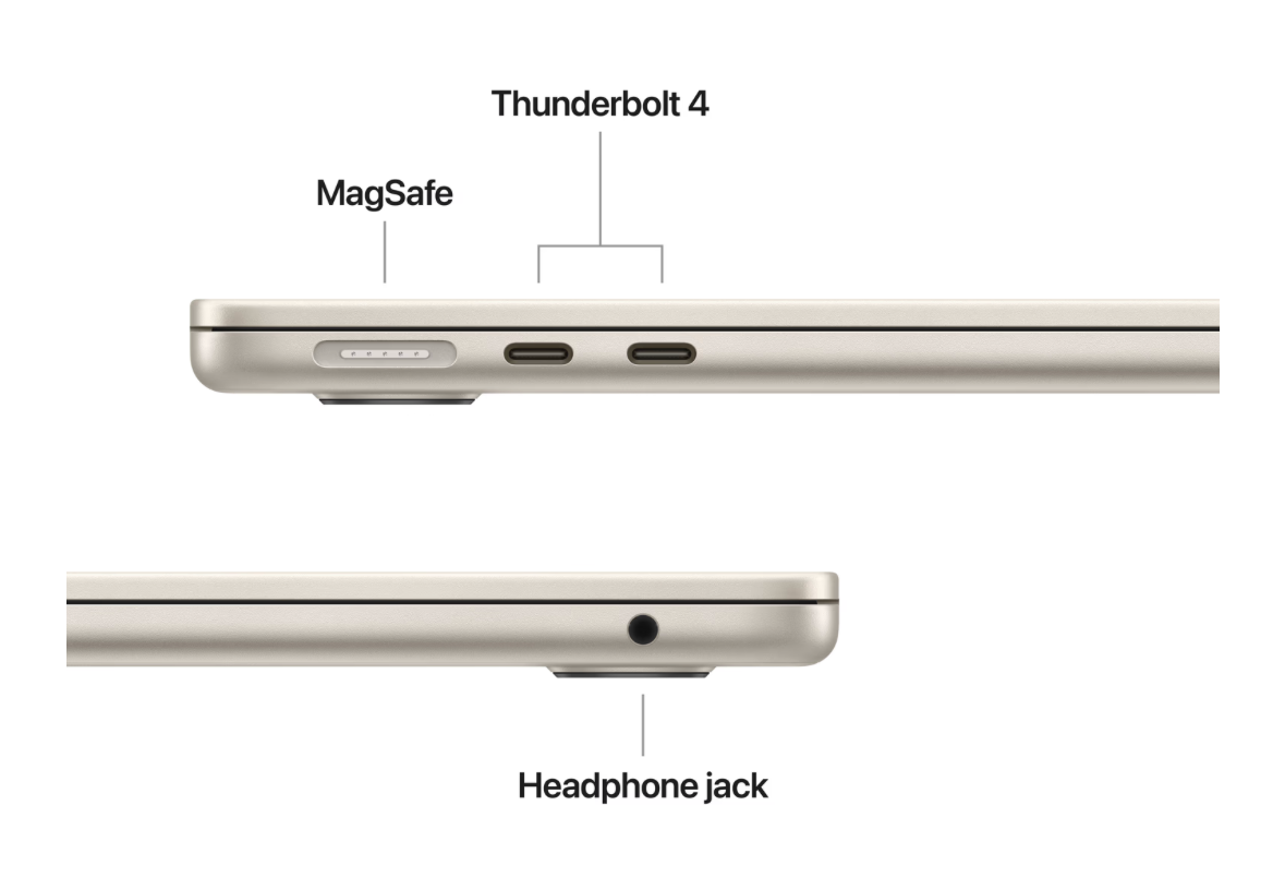 Apple MacBook Air 13 inch (2025) M4 (10 CPU/8 GPU) 16GB/256GB Sterrenlicht QWERTY