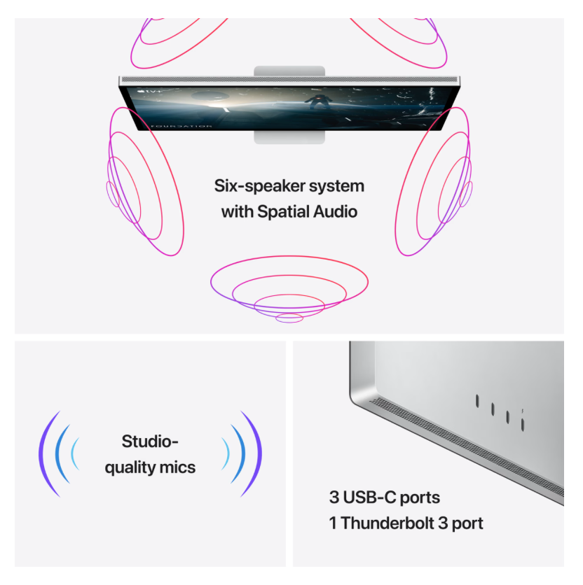 Apple Studio Display Nanotextuur (kantelbare en in hoogte verstelbare standaard)