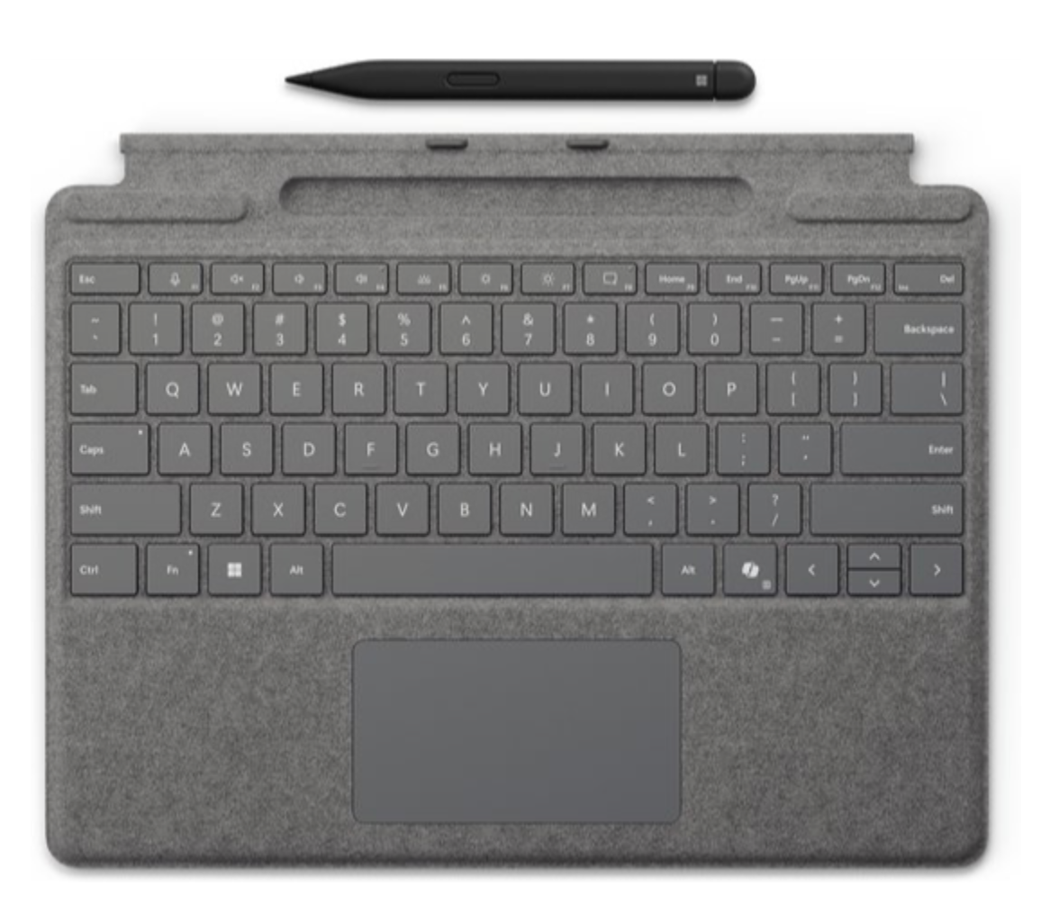 Microsoft Surface Pro Keyboard + Slim Pen QWERTY Scandinavisch Microsoft Cover port Platina