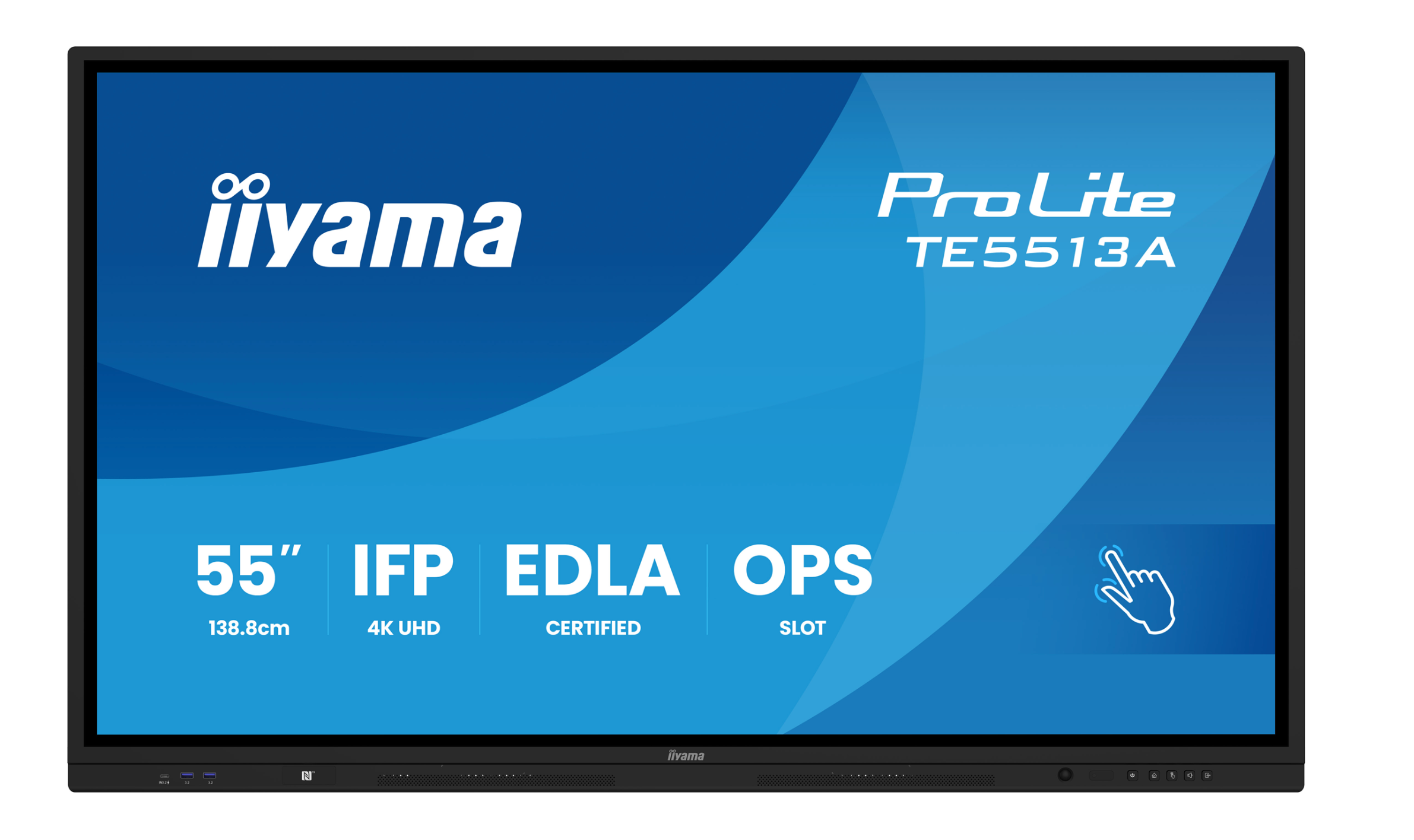 iiyama TE5513A-B2AG Signage Display 138.7 cm (54.6') Wi-Fi 138,7 cm (54.6") Wifi 4K Ultra HD Touchscreen Type processor Android
