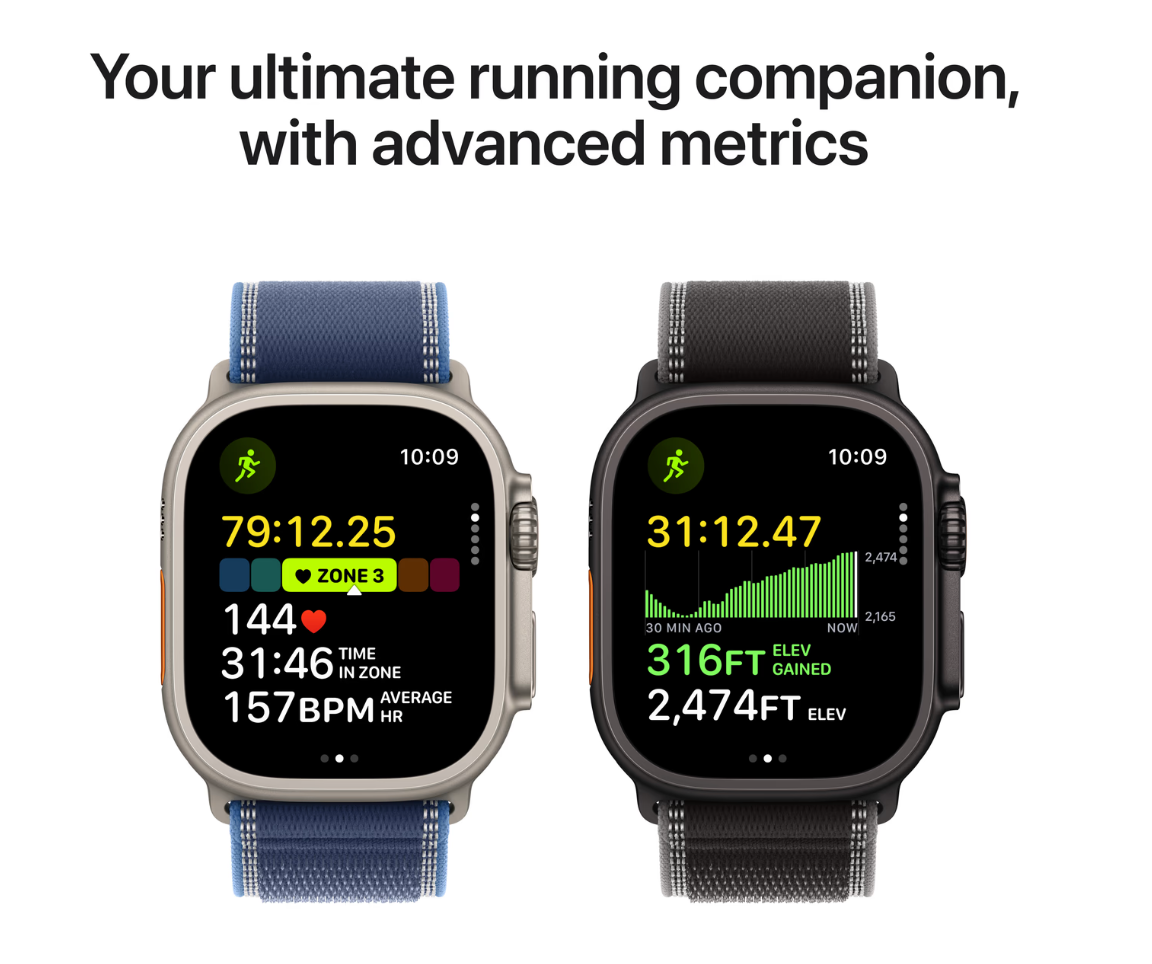 Apple Watch Ultra 3 Cellular 49mm Natural Trail Band M/L