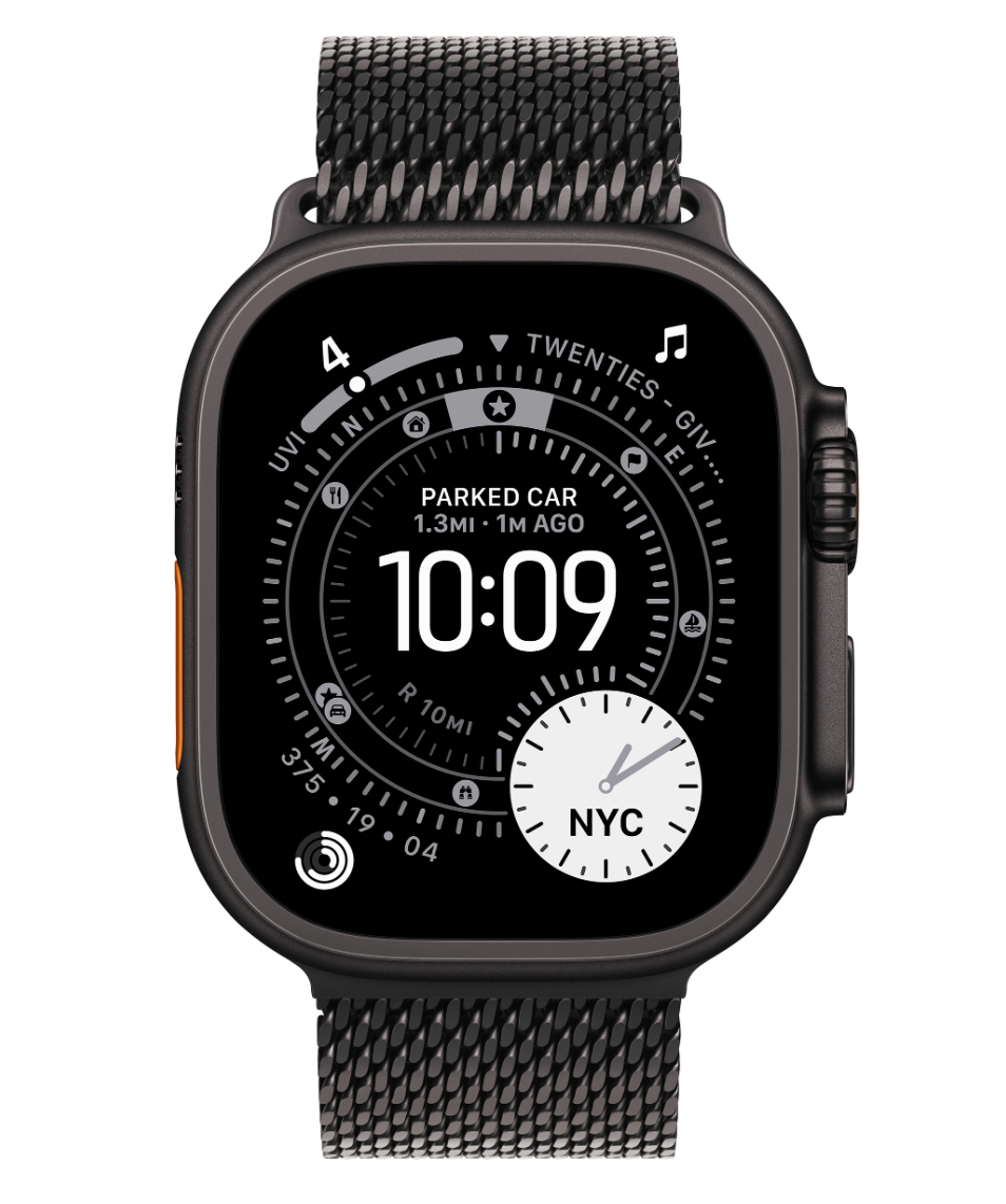 Apple Watch Ultra 3 Cellular 49mm Zwart Milanese Band M