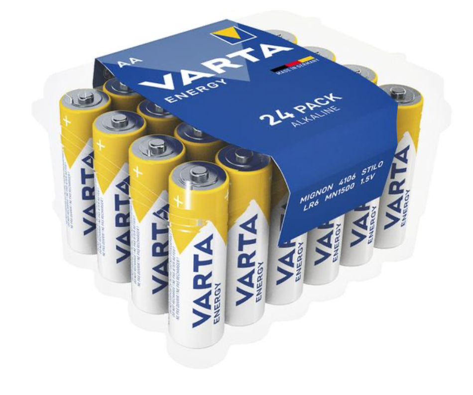 Varta batterij Energy AA, pak van 24 stuks