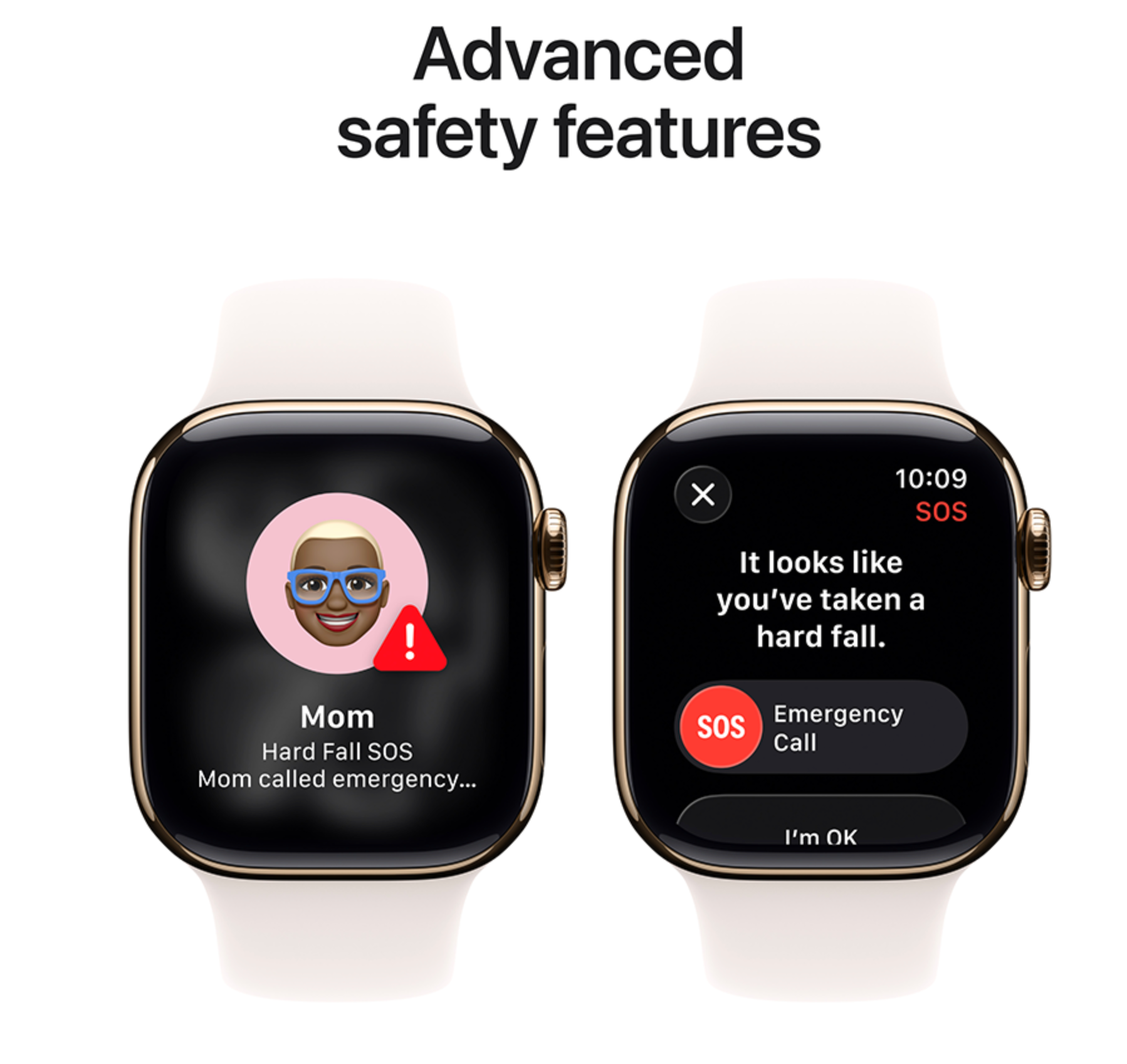 Apple Watch Series 11, 46mm, GPS + Cellular, Titanium, Sportbandje S/M, Goud (Roze)