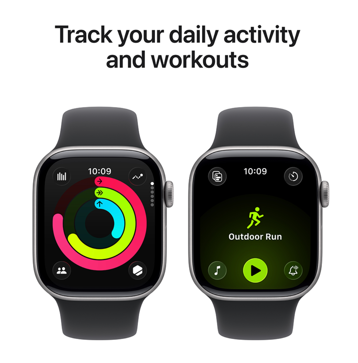 Apple Watch Series 11 Cellular 42mm Grijs Sportband M/L