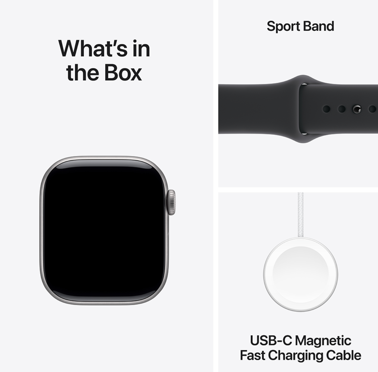 Apple Watch Series 11 Cellular 42mm Grijs Sportband M/L