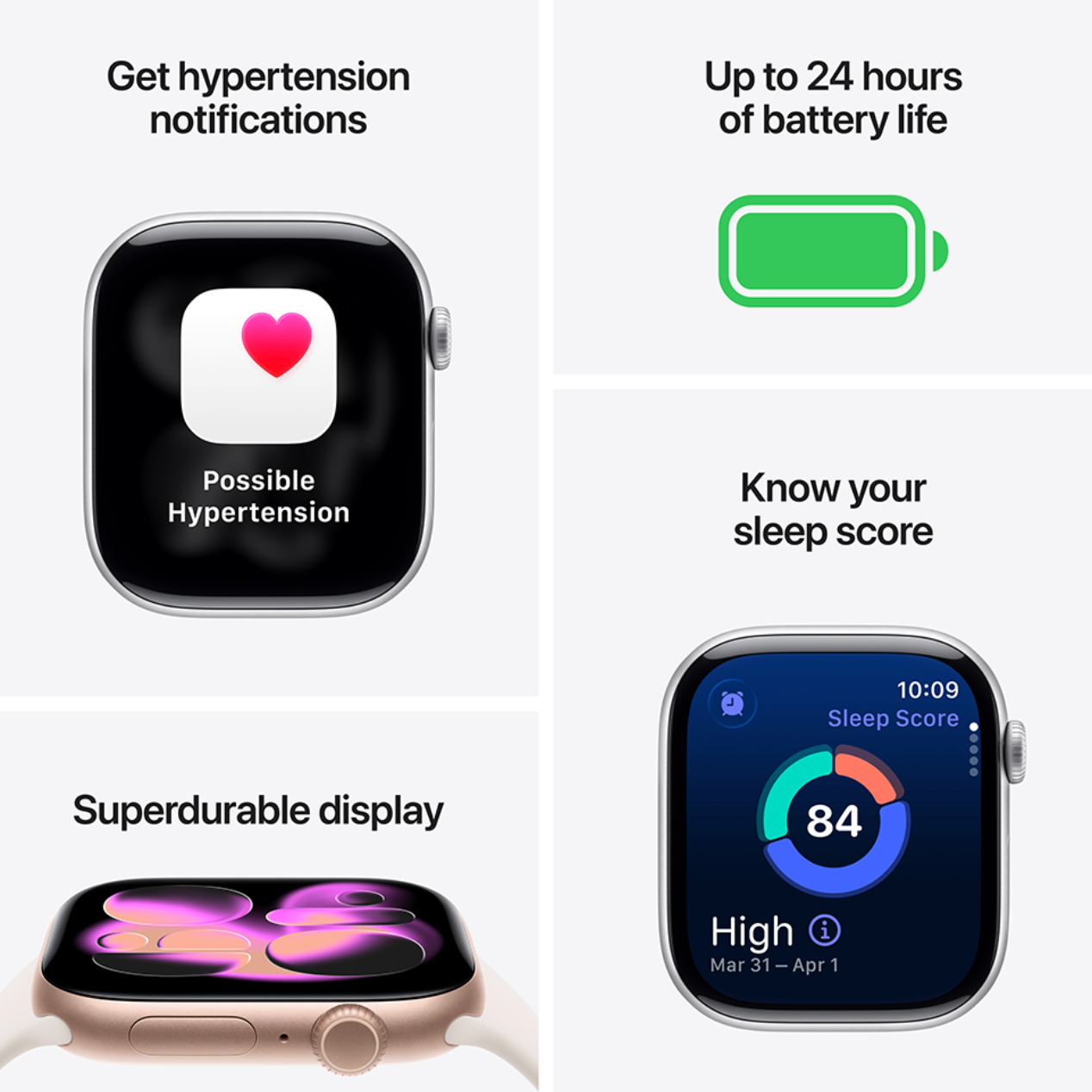 Apple Watch Series 11 Cellular 42mm Grijs Sportband M/L