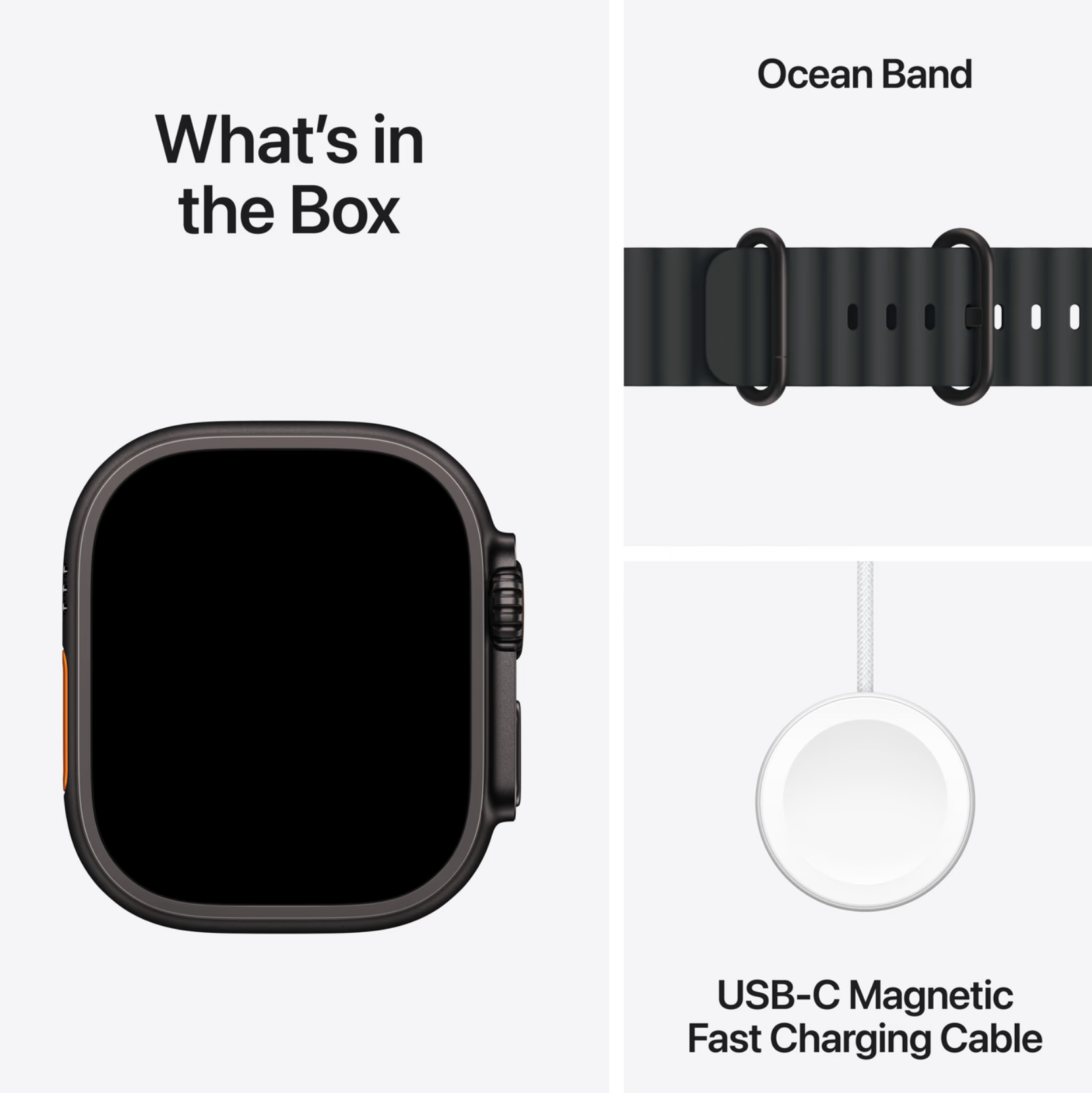 Apple Watch Ultra 3 Cellular 49mm Zwart Ocean Band