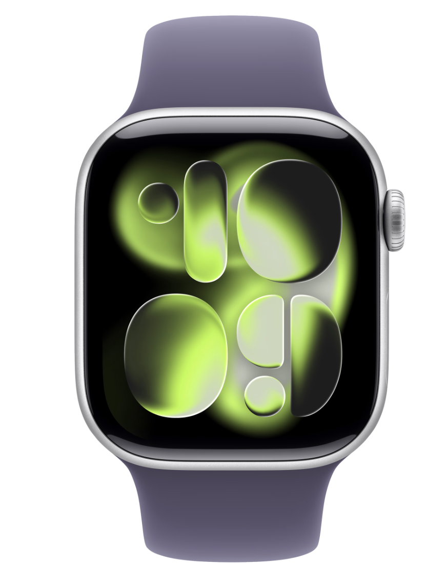 Apple Watch Series 11 42mm Zilver Sportband S/M