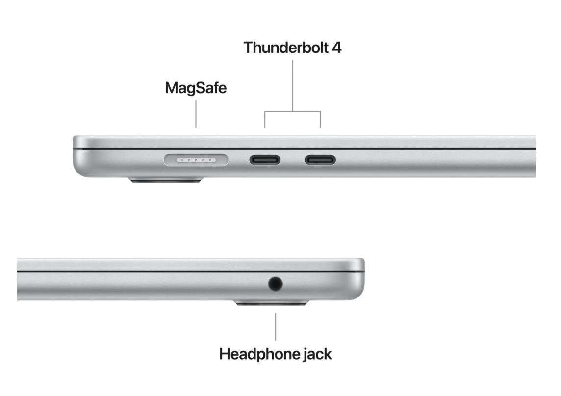 Apple MacBook Air 13 inch (2025) M4 (10 core CPU/10 core GPU) 24GB/512GB Zilver QWERTY