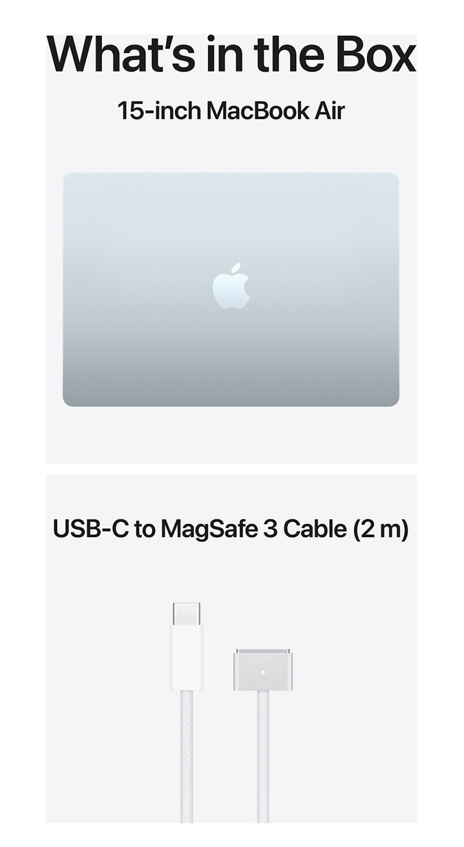 Apple MacBook Air (2026) 15inch M5 (10 CPU/10 GPU) 24GB 1TB Sky Blue QWERTY