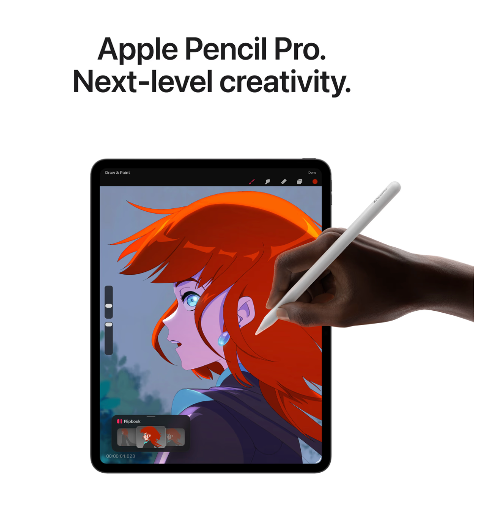 Apple iPad Pro (2025) 13", glas met nanotextuur, Wi-Fi + Cellular, 2TB opslag Zwart