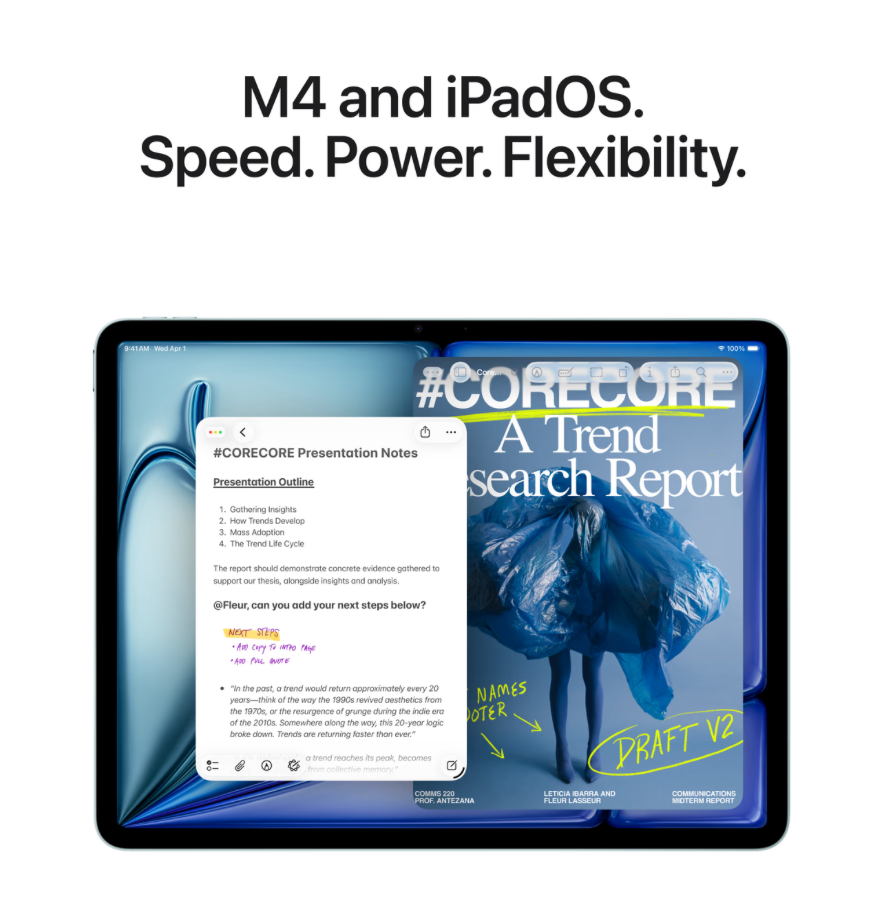 Apple iPad Air (2026) 13 inch 256GB Wifi Blauw