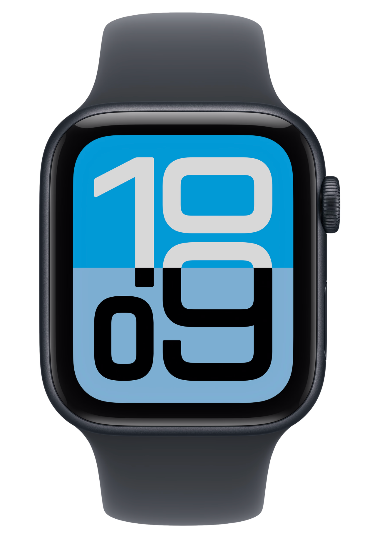 Apple Watch SE (2025) 44mm Midnight Sportband S/M