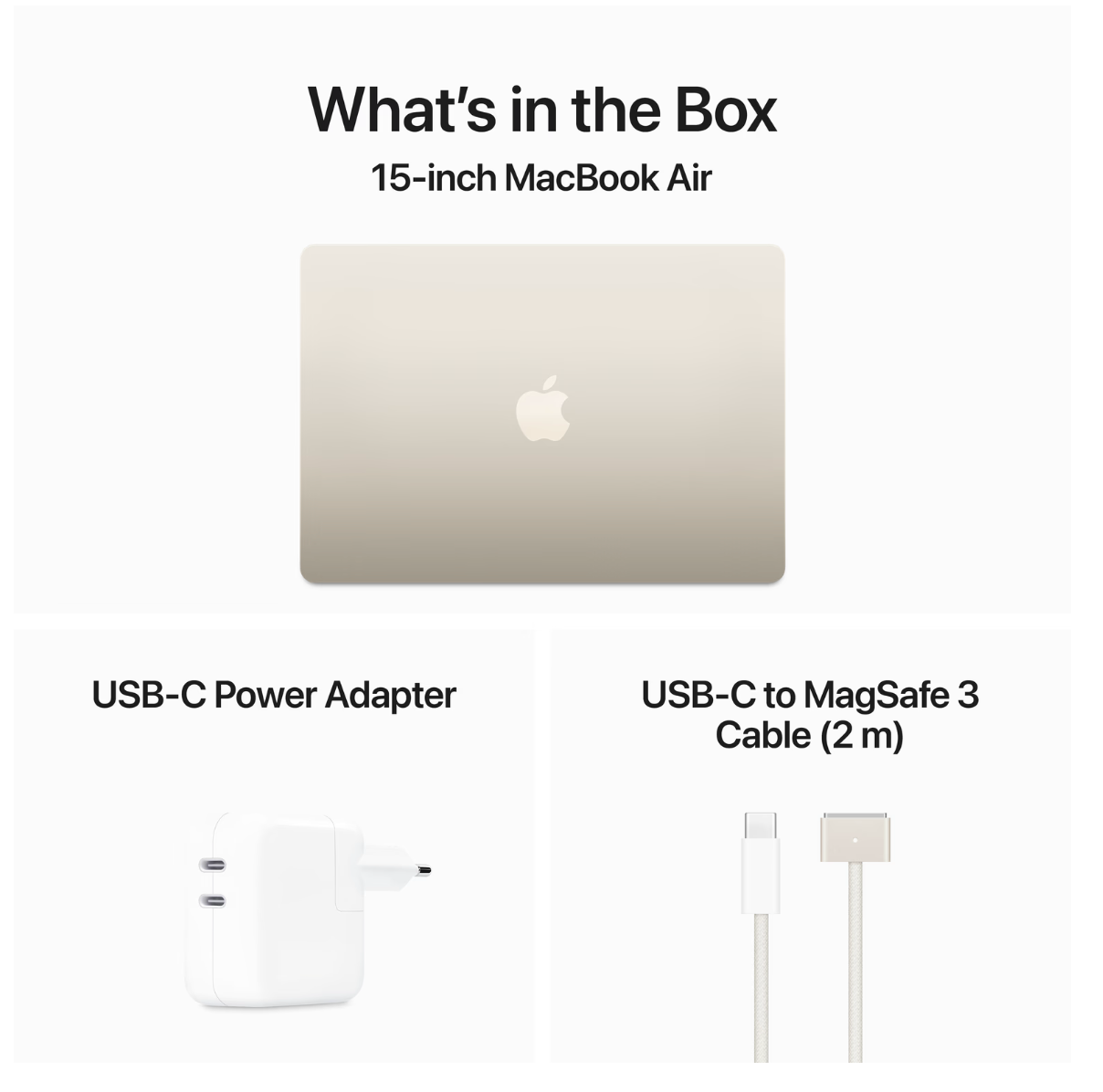 Apple MacBook Air 15 inch (2024) M3 (8/10) 24GB/512GB Sterrenlicht QWERTY