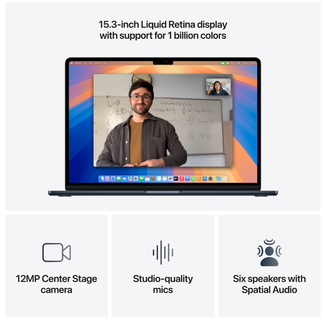 Apple MacBook Air 15 inch (2025) M4 (10 CPU/10 GPU) 24GB/512GB Middernacht QWERTY