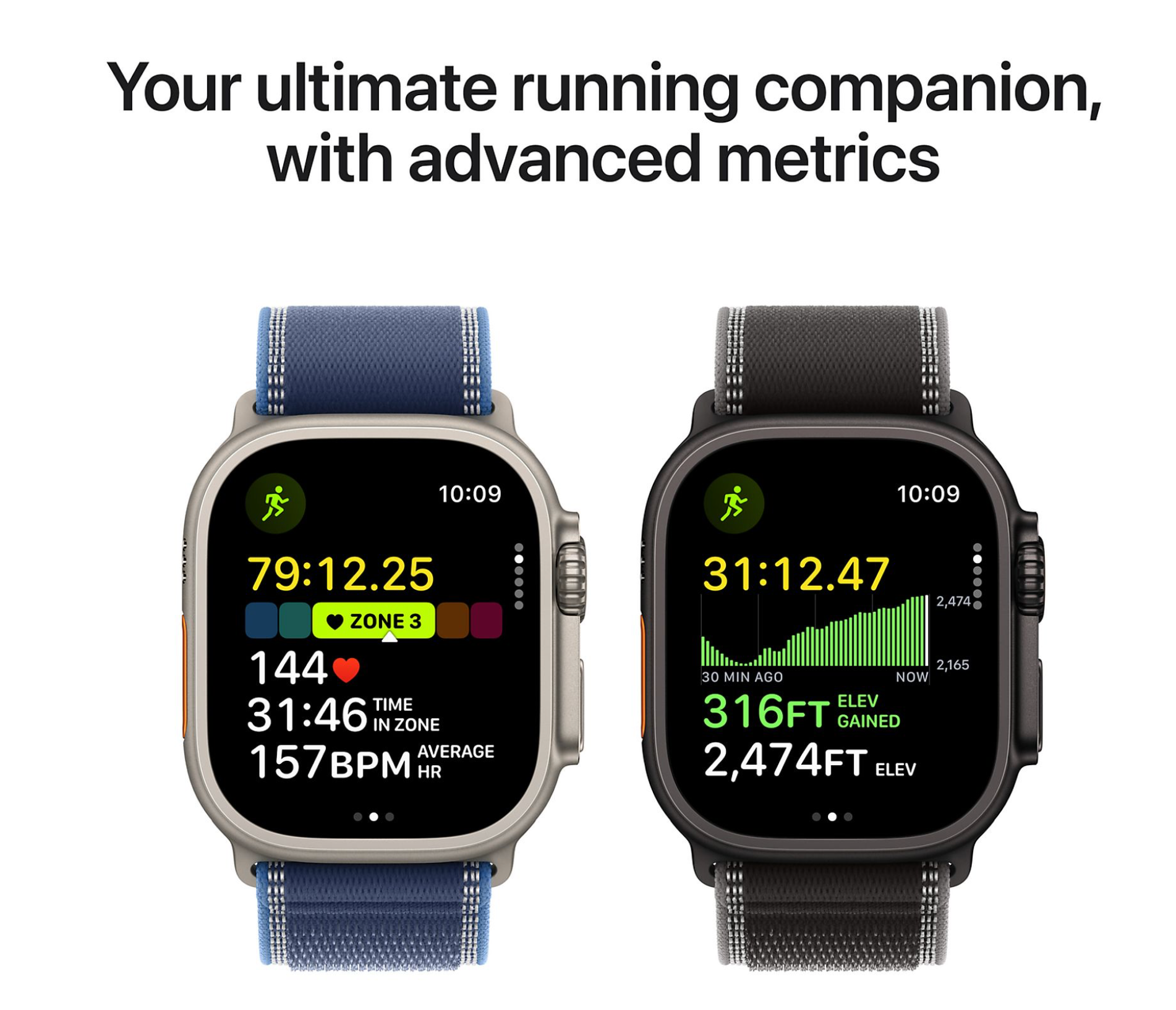 Apple Watch Ultra 3 GPS + Cellular - 49mm Black Titanium Case - Black Alpine Loop - Large Smartwatch Black 