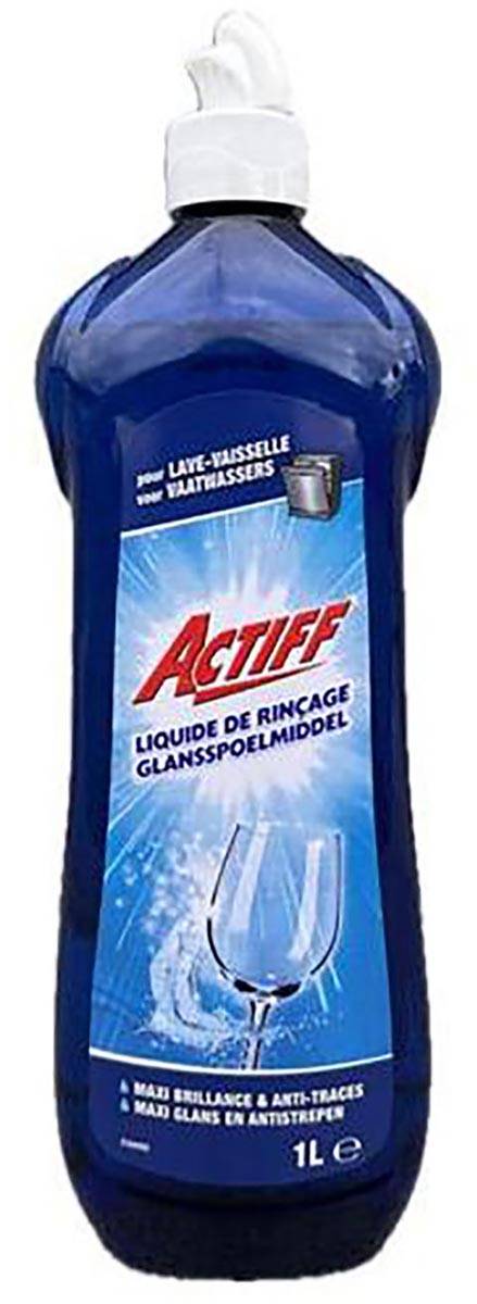 Actiff glanspoelmiddel voor vaatwasser, fles van 1 liter