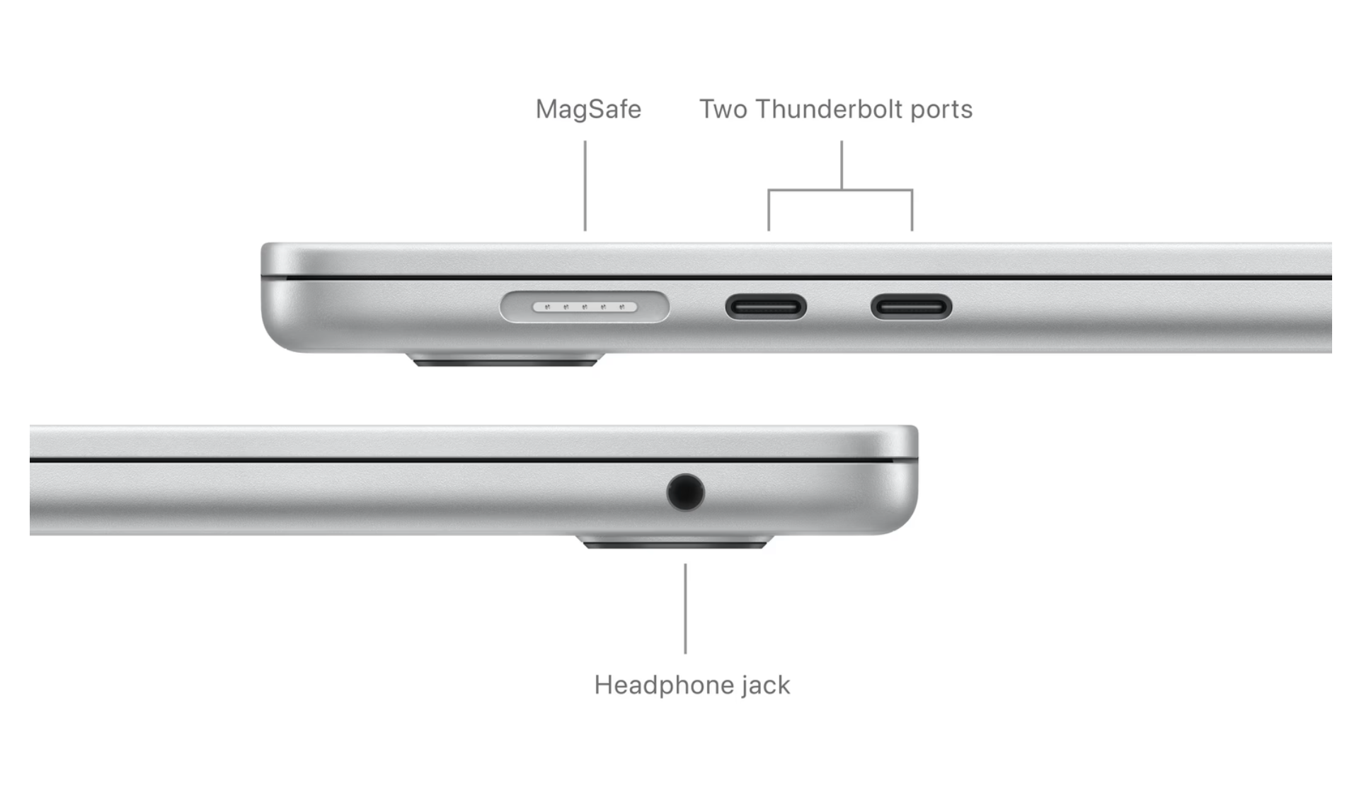 Apple MacBook Air 15 inch (2024) M3 (8 core CPU/10 core GPU) 16GB/512GB Zilver QWERTY