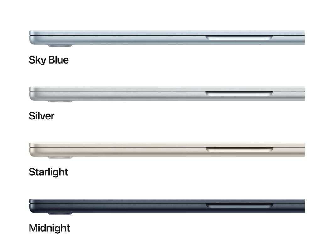 Apple MacBook Air 13 inch (2025) M4 (10 CPU/10 GPU) 24GB/512GB Middernacht QWERTY