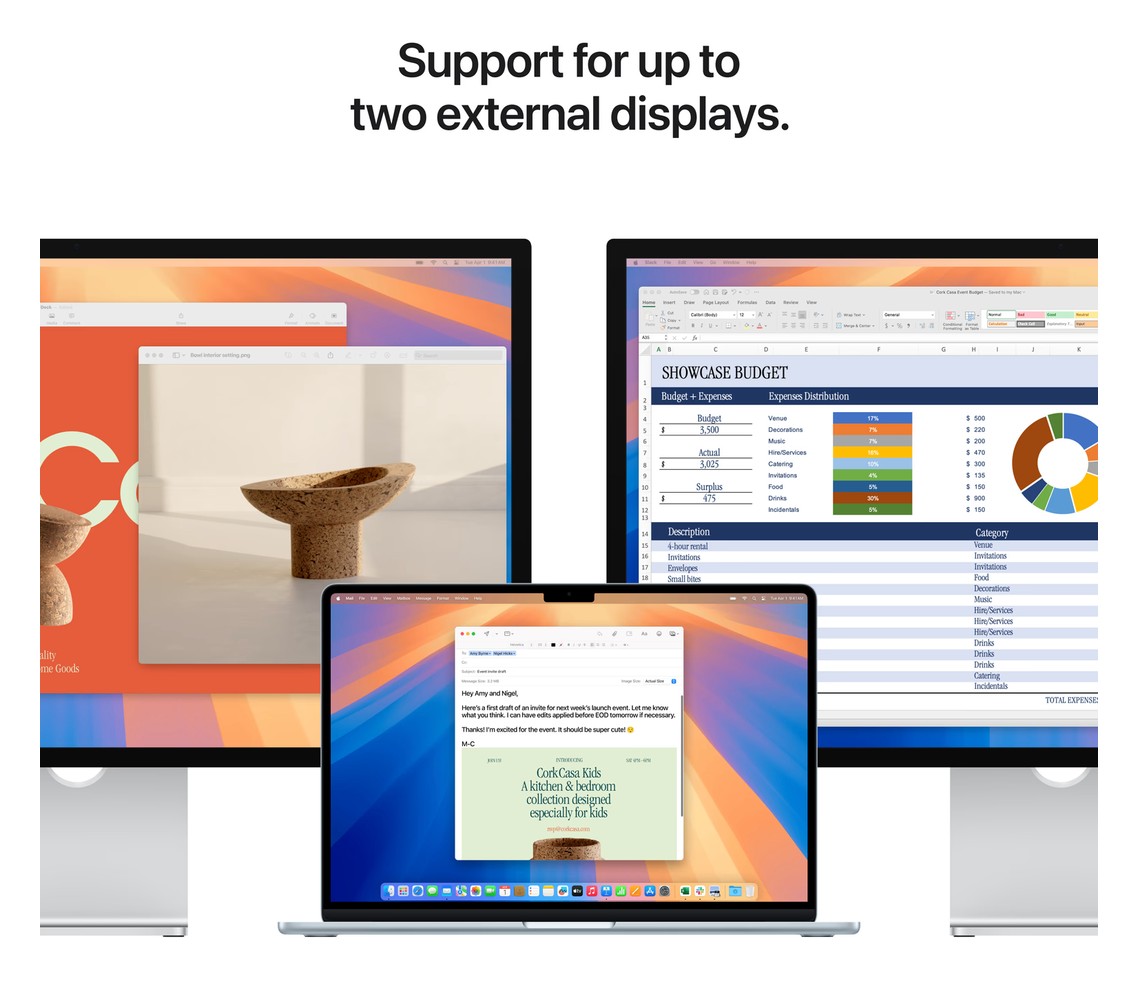 Apple MacBook Air 13 inch (2025) M4 (10 CPU/10 GPU) 24GB/512GB Middernacht QWERTY