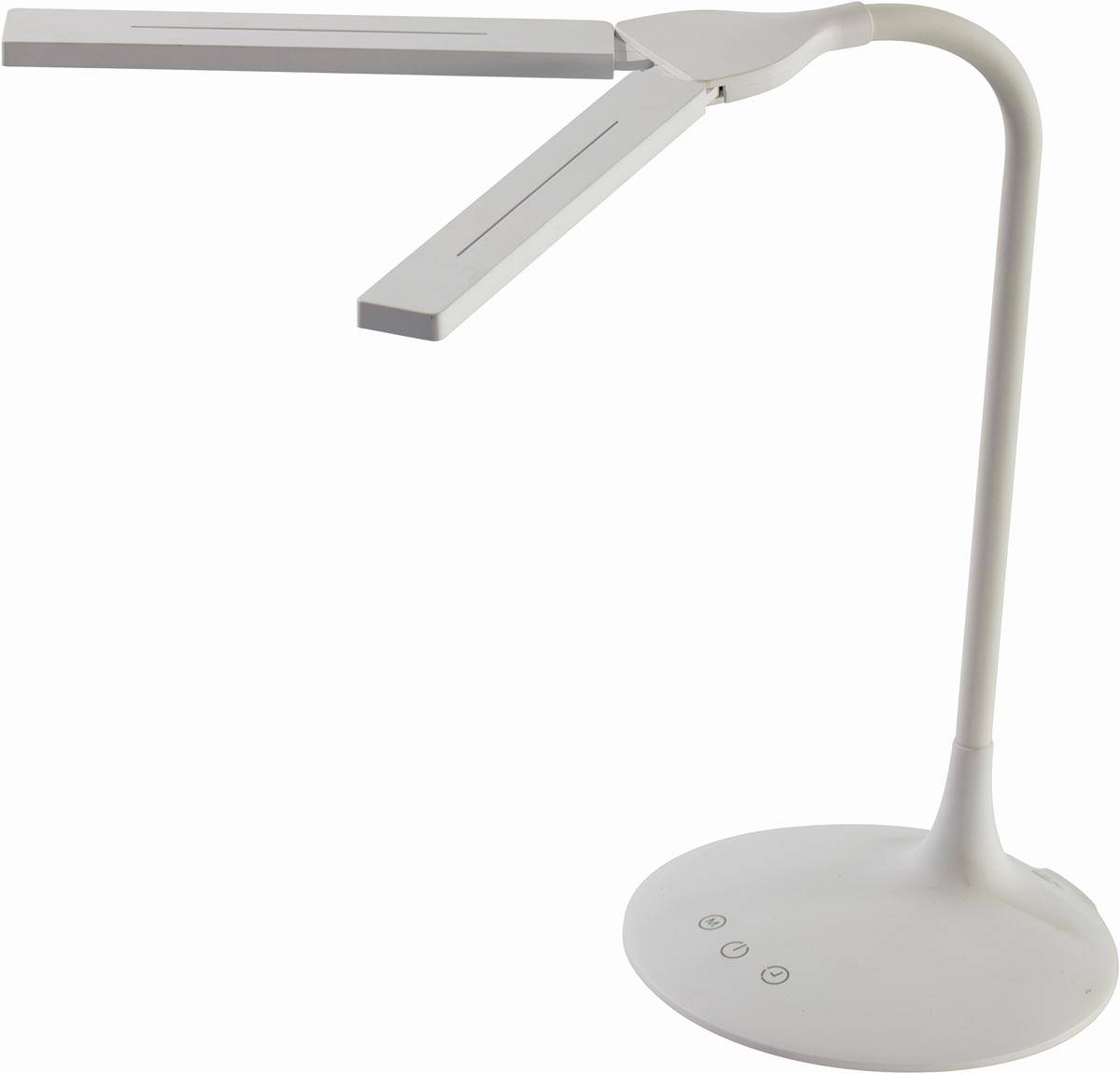ALBA LED draadloze LED bureaulamp Twin, wit