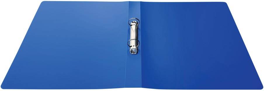 Alpha ringmap, voor ft A4, uit PP, 2 ringen van 25 mm, blauw