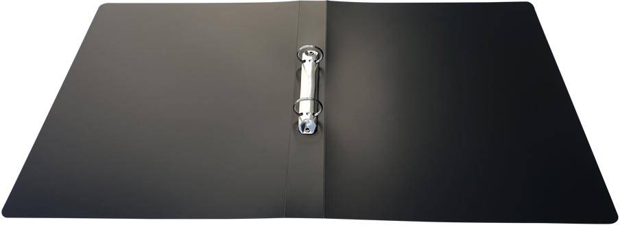 Alpha ringmap, voor ft A4, uit PP, 2 ringen van 25 mm, zwart